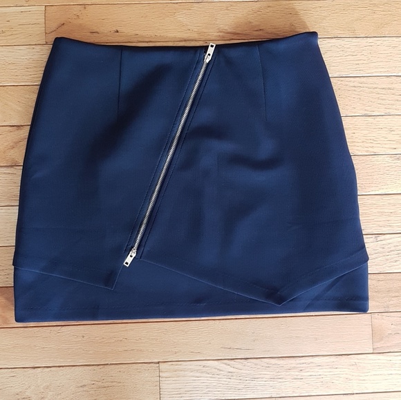 Zalora Dresses & Skirts - New Zalora Womens Mini Skirt Dark Blue Size M, Zip